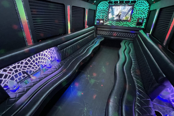Fort Worth Limo Bus Interior