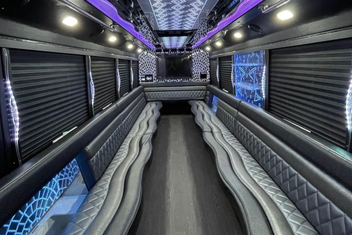 Fort Worth Party Bus Interior